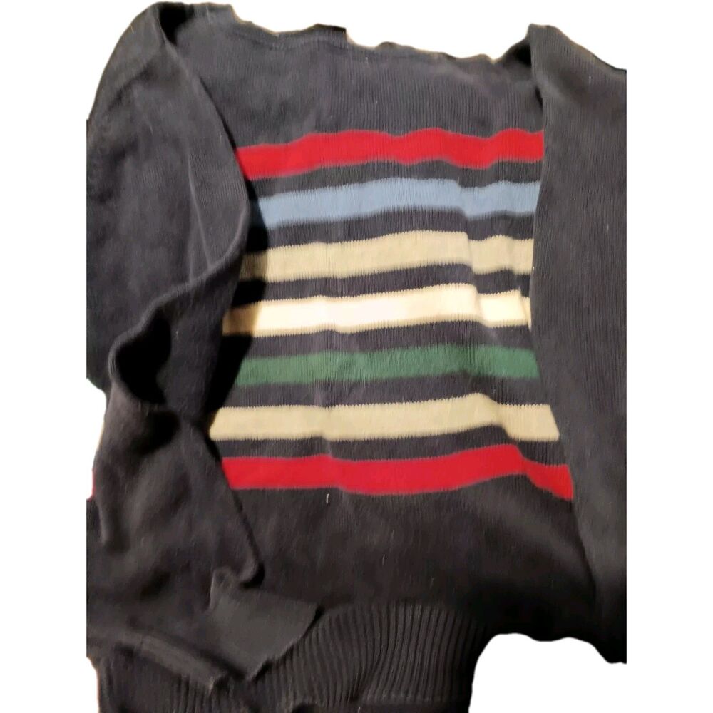 childrens place long sleeve blue striped shirt size 7/8